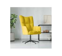vidaXL Chaise de relaxation - Jaune moutarde