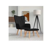 VIDAXL vidaXL Chaise de relaxation - Noir