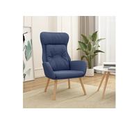 Relaxstoel stof blauw341294