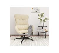 vidaXL Chaise Relaxation Crème