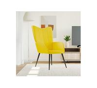 Relaxstoel stof mosterdgeel327948