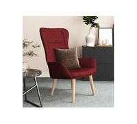 Relaxstoel stof wijnrood341402