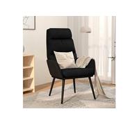 Relaxstoel stof zwart341125