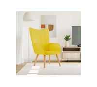 vidaXL Chaise de relaxation Jaune moutarde Tissu