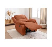 RELAXXO - Fauteuil relaxation manuel LEO en velours côtelé - Terracotta