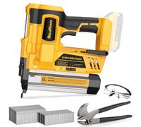 ReliaRoads Cloueuse Brad sans fil de 5,1 cm, pistolet à ongles 2 en 1 18 GA alimenté par batterie compatible avec batterie DeWalt 20 V max, agrafeuse électrique avec extracteur de clous, sac à outils