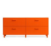 Relief Commode basse avec pieds orange String Furniture - 7350038276759