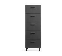 Relief Commode Relief haut sur pieds 41x115 cm gris