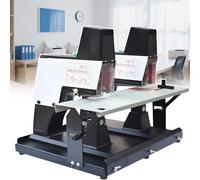 Relieuse automatique robuste | Agrafeuse à selle électrique avec double gâchette | Contrôle de profondeur de 0 à 10 mm | Espace de travail de 44 cm pour agrafage de livret
