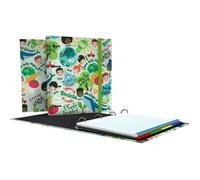 Reliure à anneaux - GRAFOPLÁS - Carpebook Revolution Green - A4 - 100 volets - Couleur verte