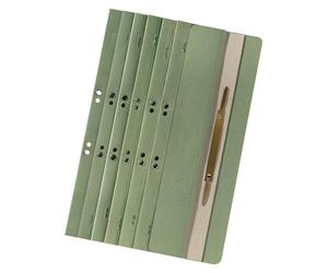 Reliure à œillets Falken DIN A4, couverture 1/4, avec pli de reliure, reliure commerciale/officielle, 25 pièces, verte
