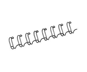 Reliure métallique fellowes relieur pas 3:1 34 boucles a4 1/4 in diamètre 6.4mm coloris noir boîte 100 unités