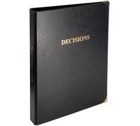Reliure registre 32x26cm 4 anneaux avec recharges de 100 feuillets - Registre des décisions - Noir