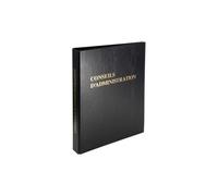 Reliure registre économique 32x26cm 4 anneaux - Conseils d'administration - Noir