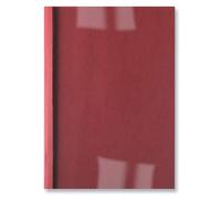 Reliure thermique GBC LeatherGrain 1.5mm - rouge (100) - A4 - PVC - Rouge - Transparent - Mat - 15 feuilles - 1.5 mm