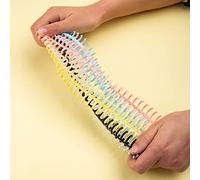 Reliures à épines Peignes 10 pièces en plastique 30 trous classeurs à feuilles mobiles 12 mm de diamètre capacité de 85 feuilles pour bricolage album cahier fournitures scolaires (10pcs)