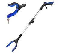Relota Lot de 1 Outils de Ramassage, 360° Tête Rotative Pince Ramasse Objet | Aluminium Pince de Préhension Extension Pliable, Pince Telescopique avec Embouts Magnétiques, Ramasseur de Déchets