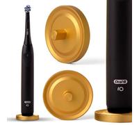 Relsy Porte-Brosse à Dents électrique Oral B en Aluminium pour Salle de Bain, Compatible avec Oral-B, avec récipient hygiénique Anti-Goutte et Support de Brosse à Dents en métal, doré Mat
