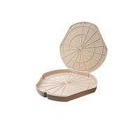 reMAIN MAINbox Lot de 5 boîtes à pizza réutilisables jusqu'à 34 cm, incassables, crème