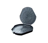reMAIN MAINbox Lot de 5 boîtes à pizza réutilisables jusqu'à 34 cm incassables Noir