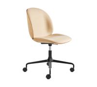 GUBI Beetle Chaise de Bureau Rembourrée Avant Noir Mat /Flair Special 134