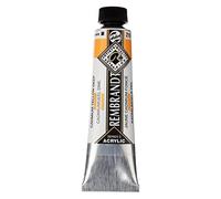 Rembrandt Acrylic Colour - Jaune de cadmium foncé Tube de 40 ml - Peinture pour corps lourds - Grande résistance à la lumière - Qualité artistes
