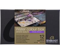 Rembrandt Aquarell Set en étui métallique avec couleurs à effets spéciaux | 12 godets + pinceaux