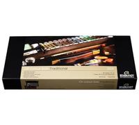 Royal Talens Rembrandt – Coffret peinture à l'huile, 16 couleurs, boîte en bois de luxe, pinceaux