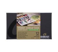 Rembrandt Professional Watercolour Paint Set in Luxury Metal Tin | Landscape Selection | 12 Colours + Brush