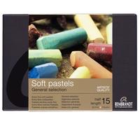 Rembrandt Professionnel Pastel Doux Set Sélection Générale de Couleurs | 15 Demi-Pastels