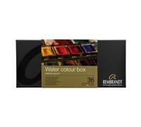 Rembrandt Set d'aquarelles métalliques avec 36 pastilles et pinceau