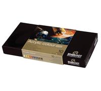 Rembrandt Set de peinture acrylique professionnelle avec 10 couleurs (tubes de 40 ml) | Acryliques de qualité artiste