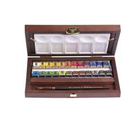 Rembrandt Water Colour Box X 24 Aquarelle Extra Fine 8712079441524 Royal Talens Art Artist Demi Godet Peinture Pro Comasound Kartel Csk Online