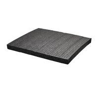Remingtape 50 x 30 x 2 cm - Lot de 2 inserts en mousse noire pour boîte à outils et mallette rigide - Doublure en mousse démontable et prédécoupée