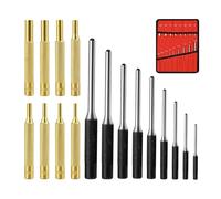 Remingtape Kit de chasse-goupilles - Outils de réparation pour enlever les perforations - Chasse-goupilles en laiton - Chasse-goupilles en acier avec sac de rangement