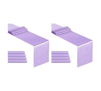 Remingtape Lot de 10 serviettes de table en satin de 12 x 108 cm - Lavande - Pour mariages, anniversaires, banquets