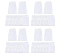 Remingtape Lot de 100 chaussettes de skimmer de piscine pour filtre de piscine, paniers filtrants et skimmer pour filtrer la saleté et les feuilles, système de filtration, micro nylon blanc