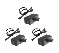 Remingtape Lot de 3 régulateurs de vitesse PWM, régulateur de ventilateur PWM à 4 broches, régulateur PWM, bloc d'alimentation USB de type C, refroidissement de l'eau DIY, refroidisseur, option B