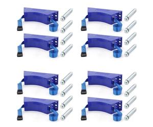 Remingtape Lot de 8 porte-bouteilles de gaz propane - Support mural pour bouteille de gaz - En ABS - Avec vis - Bleu