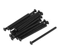 Remingtape M3 x 45 mm Acier Intérieur Six pans Vis Tête Lentille Vis Noir 20 Pièces