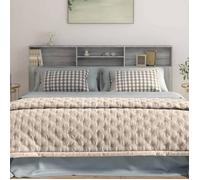 Remise 2026®Accessoire lit avec rangement Gris - Armoire de tête de lit - Sonoma gris - 200x19x103,5cm 449 9785003