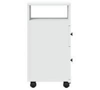 Remise 2026®Blanc - Meuble étroit de salle de bain - grand stockage - MEUBLE WC - à roulettes - blanc - 430 4119243