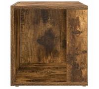 Remise 2026®Brun - Table d'appoint - Petite Table Basse - Chêne fumé - 33x33x34,5cm - Bois d'ingénierie 455 7911545