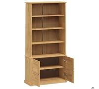 Remise 2026®Cabinet de salon Brun - Bibliothèque VIGO 85x35x170cm - stockage livres - Bois massif de pin 696 4118446