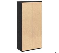 Remise 2026®Cabinet de salon Noir - Bibliothèque - chêne Noir - 50x25x102cm - stockage livres - 404 5651133