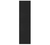 Remise 2026®Cabinet de salon Noir - Bibliothèque - Séparateur de pièce Noir - Bois d’ingénierie 348 9885856