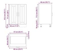Remise 2026®Caisson de cuisine Blanc - Meuble de base de lavabo Lucca blanc - Bois d'ingénierie 950 3991662