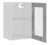 Remise 2026®Caisson haut cuisine Gris - Vitrine suspendue ""Lyon"" - avec rangement - gris béton - 40x31x60cm - Bois d'ingénierie 7