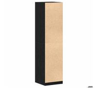 Remise 2026®Meuble vêtements Noir - Armoire de chambre - grand stockage - Armoire penderie - chêne Noir - 50x50x200cm - Bois d'in