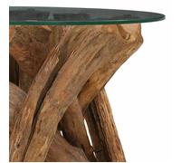 Remise 2026®Petite Table Centrale de salon Brun - Table basse Bois flottant de teck massif 60cm 861 7292099